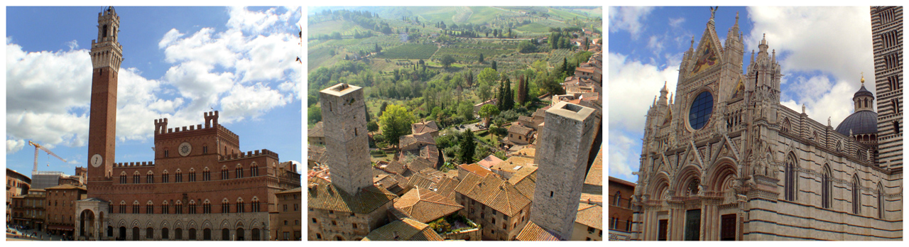 ROME CABS SIGHTSEEING TRANSFER with stops in Siena and San Gimignano
